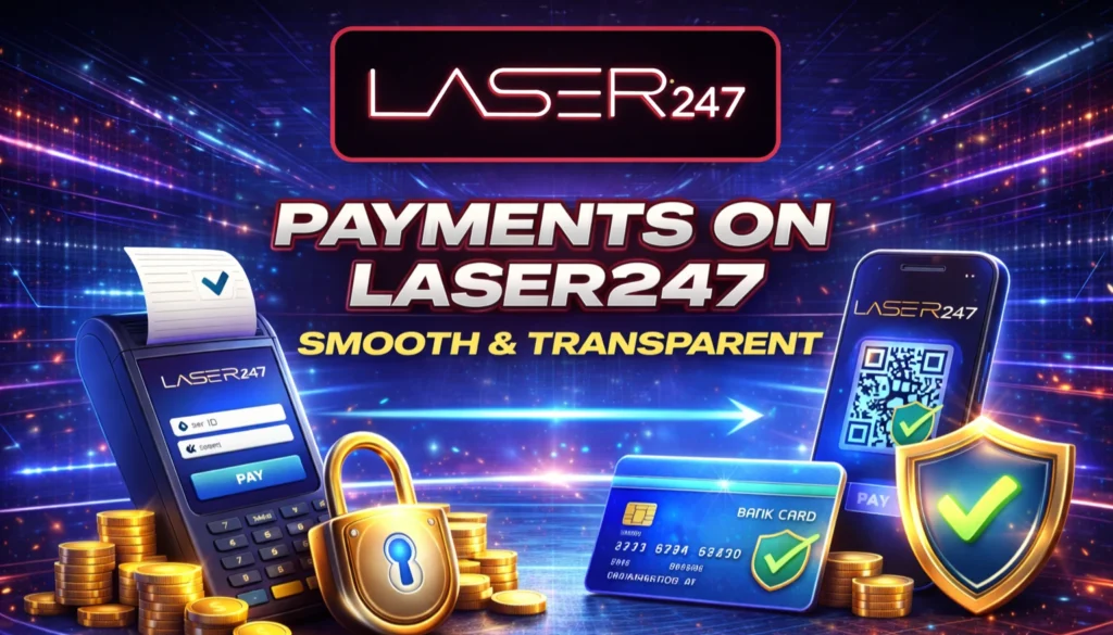 Laser247 payments showing secure and transparent transactions